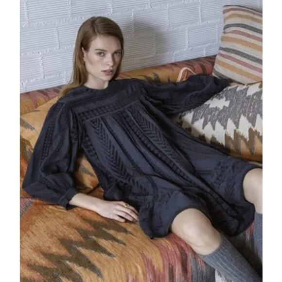 Devotion Twins Ella Midi Dress Small Flowy Anthropologie Stripe Boho Bohemian - Picture 10 of 10